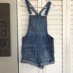 Madewell Adirondack Zipper Overalls Small